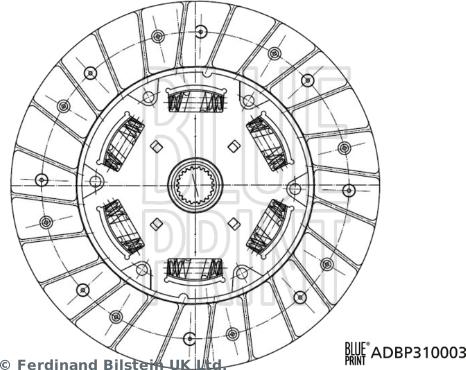 Blue Print ADBP310003 - Lamela kvacila www.molydon.hr