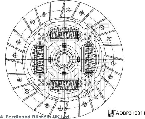 Blue Print ADBP310011 - Lamela kvacila www.molydon.hr