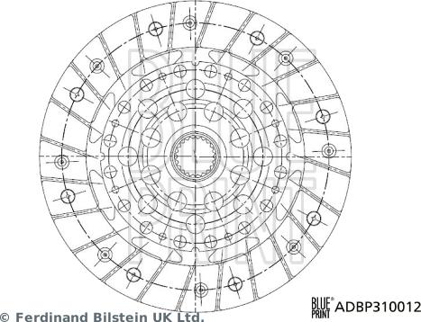 Blue Print ADBP310012 - Lamela kvacila www.molydon.hr