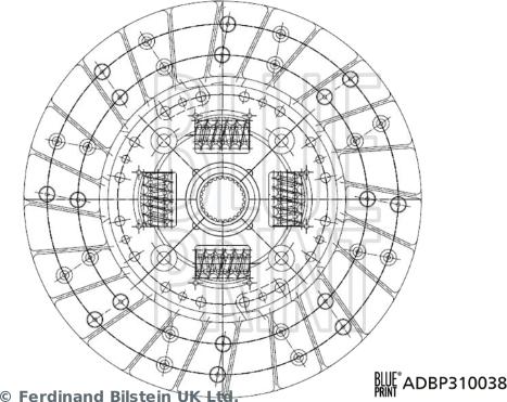 Blue Print ADBP310038 - Lamela kvacila www.molydon.hr