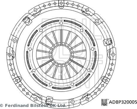 Blue Print ADBP320005 - Potisna Ploča kvacila www.molydon.hr