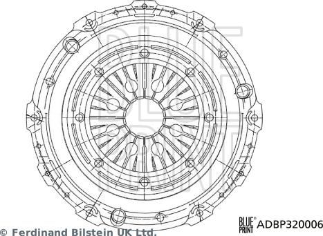 Blue Print ADBP320006 - Potisna Ploča kvacila www.molydon.hr