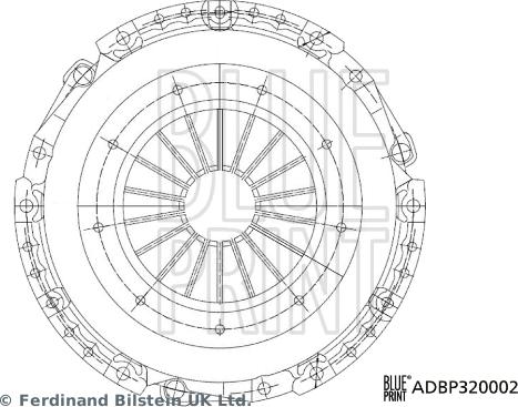 Blue Print ADBP320002 - Potisna Ploča kvacila www.molydon.hr