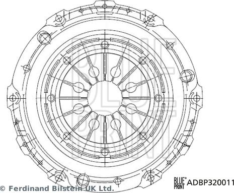 Blue Print ADBP320011 - Potisna Ploča kvacila www.molydon.hr