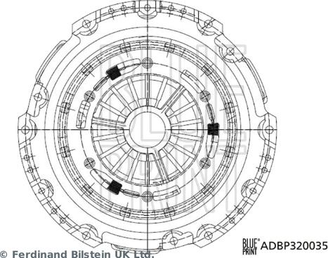 Blue Print ADBP320035 - Potisna Ploča kvacila www.molydon.hr