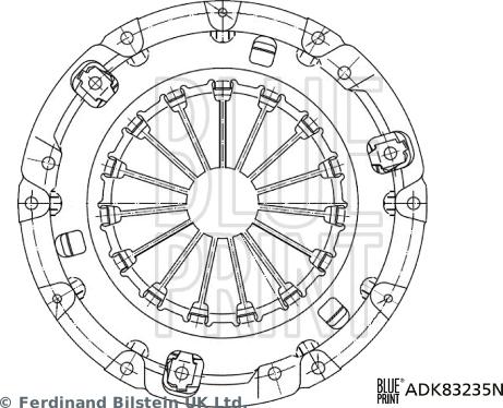 Blue Print ADK83235N - Potisna Ploča kvacila www.molydon.hr