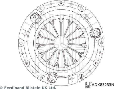 Blue Print ADK83233N - Potisna Ploča kvacila www.molydon.hr