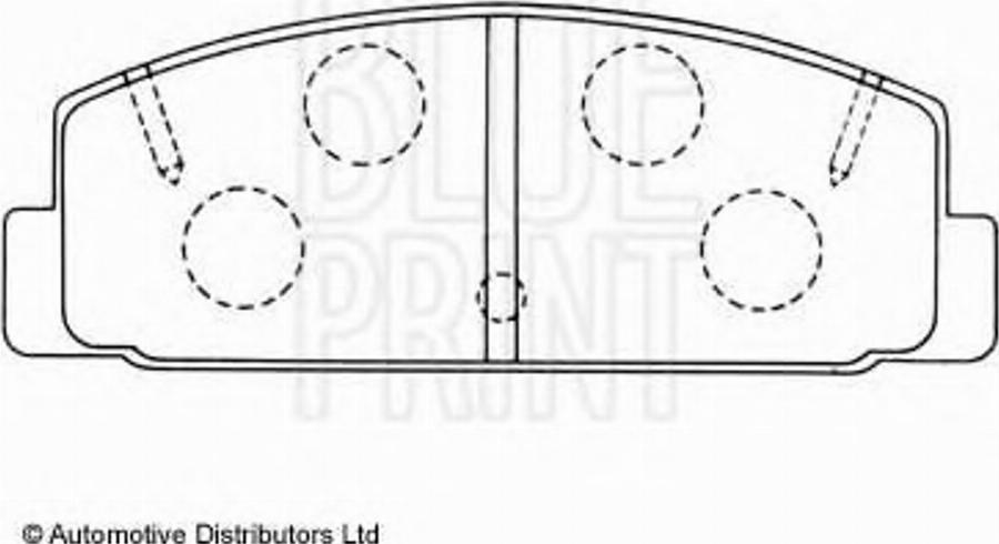 Blue Print ADM54214 - Komplet Pločica, disk-kočnica www.molydon.hr