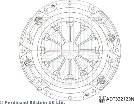 Blue Print ADT332123N - Potisna Ploča kvacila www.molydon.hr