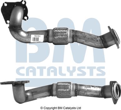 BM Catalysts BM70151 - Ispušna cijev www.molydon.hr