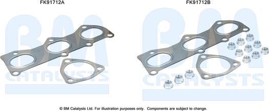 BM Catalysts FK91712 - Garnitura za montažu, katalizator www.molydon.hr