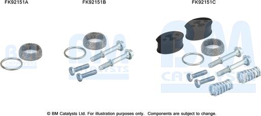 BM Catalysts FK92151 - Garnitura za montažu, katalizator www.molydon.hr