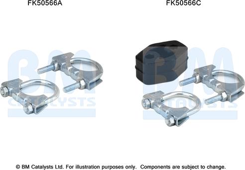 BM Catalysts FK50566 - Garnitura za montažu, Ispušna Cijev www.molydon.hr