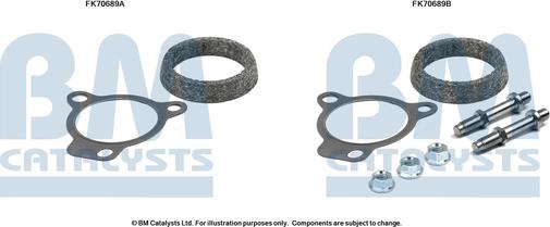 BM Catalysts FK70689 - Garnitura za montažu, Ispušna Cijev www.molydon.hr