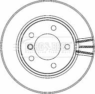 Borg & Beck BBD4463 - Kočioni disk www.molydon.hr