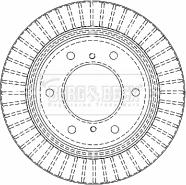 Borg & Beck BBD4480 - Kočioni disk www.molydon.hr