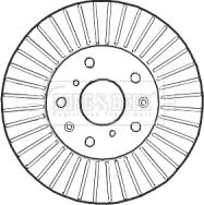 Borg & Beck BBD4586 - Kočioni disk www.molydon.hr