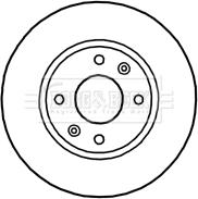 Borg & Beck BBD4654 - Kočioni disk www.molydon.hr