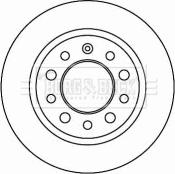 Borg & Beck BBD4625 - Kočioni disk www.molydon.hr