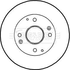 Borg & Beck BBD4350 - Kočioni disk www.molydon.hr