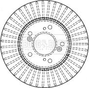 Borg & Beck BBD4333 - Kočioni disk www.molydon.hr