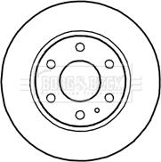 Borg & Beck BBD4710 - Kočioni disk www.molydon.hr