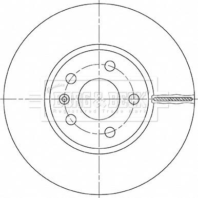 Borg & Beck BBD5493 - Kočioni disk www.molydon.hr