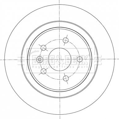 Borg & Beck BBD5457 - Kočioni disk www.molydon.hr