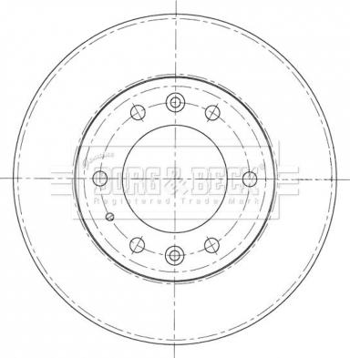 Borg & Beck BBD5403 - Kočioni disk www.molydon.hr