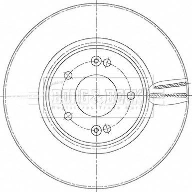 Borg & Beck BBD5484 - Kočioni disk www.molydon.hr