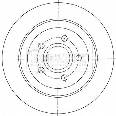 Borg & Beck BBD5481 - Kočioni disk www.molydon.hr