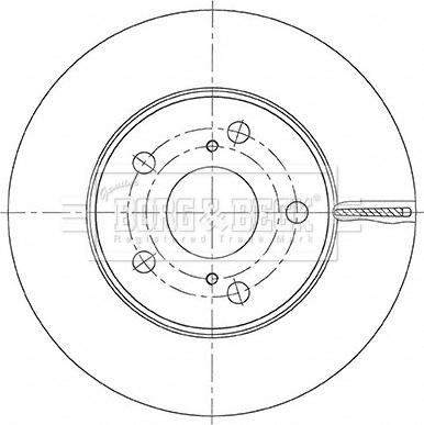 Borg & Beck BBD5487 - Kočioni disk www.molydon.hr