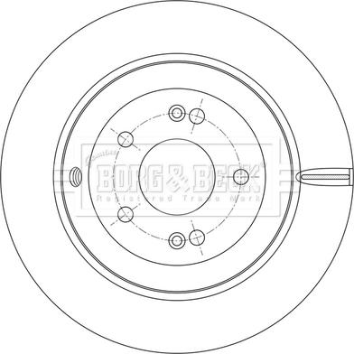 Borg & Beck BBD5545 - Kočioni disk www.molydon.hr