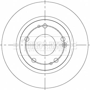 Borg & Beck BBD5541 - Kočioni disk www.molydon.hr