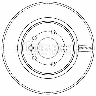 Borg & Beck BBD5506 - Kočioni disk www.molydon.hr