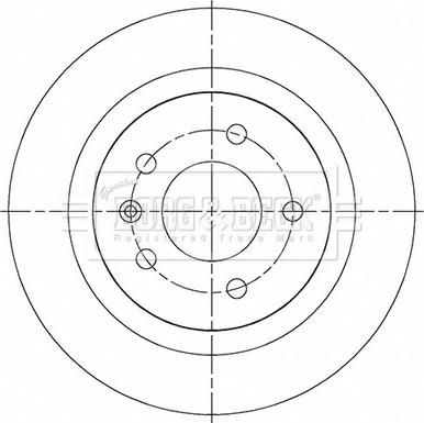 Borg & Beck BBD5501 - Kočioni disk www.molydon.hr