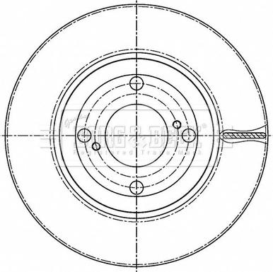 Borg & Beck BBD5520 - Kočioni disk www.molydon.hr