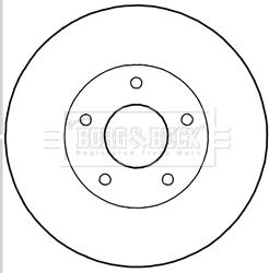 Borg & Beck BBD5195 - Kočioni disk www.molydon.hr