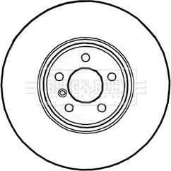 Borg & Beck BBD5824S - Kočioni disk www.molydon.hr