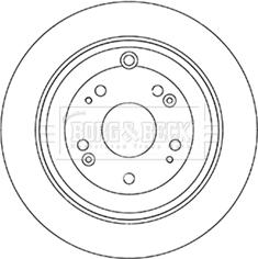 Borg & Beck BBD5344 - Kočioni disk www.molydon.hr