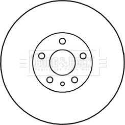 Borg & Beck BBD5340 - Kočioni disk www.molydon.hr