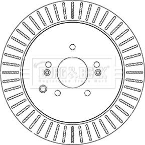 Borg & Beck BBD5342 - Kočioni disk www.molydon.hr