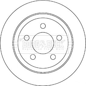 Borg & Beck BBD5351 - Kočioni disk www.molydon.hr