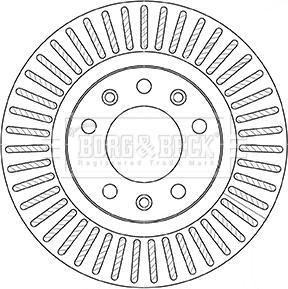 Borg & Beck BBD5357 - Kočioni disk www.molydon.hr