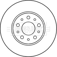 Borg & Beck BBD5312 - Kočioni disk www.molydon.hr