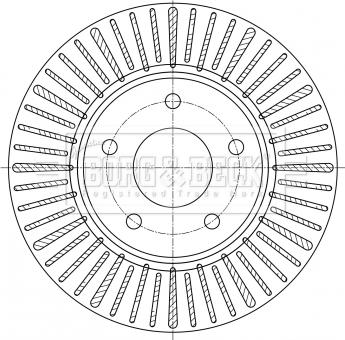 Borg & Beck BBD5384 - Kočioni disk www.molydon.hr