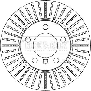 Borg & Beck BBD5337 - Kočioni disk www.molydon.hr