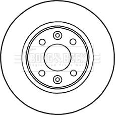 Borg & Beck BBD5328 - Kočioni disk www.molydon.hr