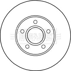 Borg & Beck BBD5244 - Kočioni disk www.molydon.hr