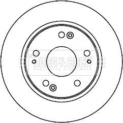 Borg & Beck BBD5202 - Kočioni disk www.molydon.hr